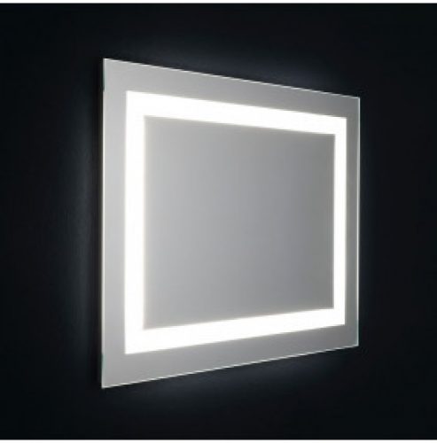 MIROIR DE SALLE DE BAIN AVEC LED CM 80X60 RÉVERSIBLE AVEC SENSEUR TOUCH