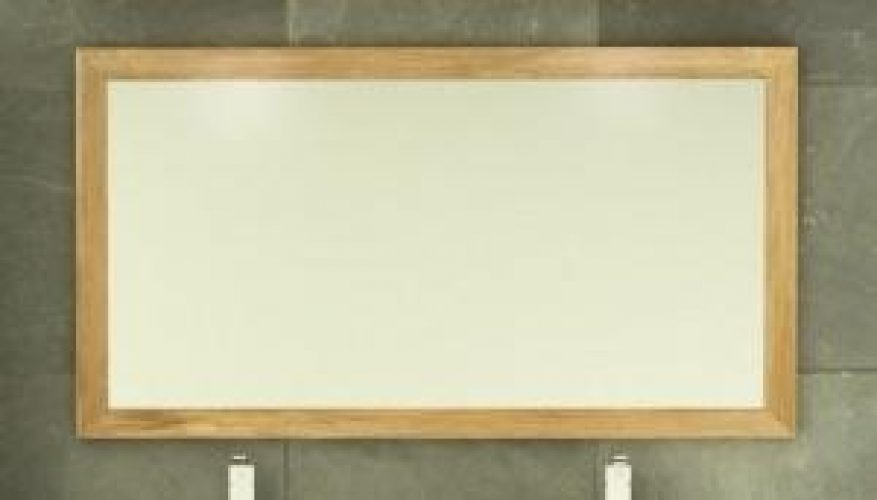 Miroir Design Bergame en teck L120 x H65 – encadrement 6 cm