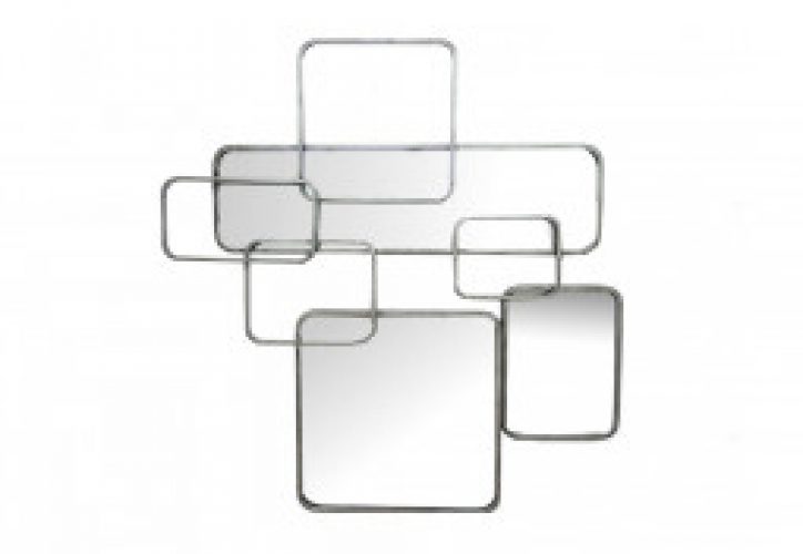Miroir Design en Métal 89 x 91 cm