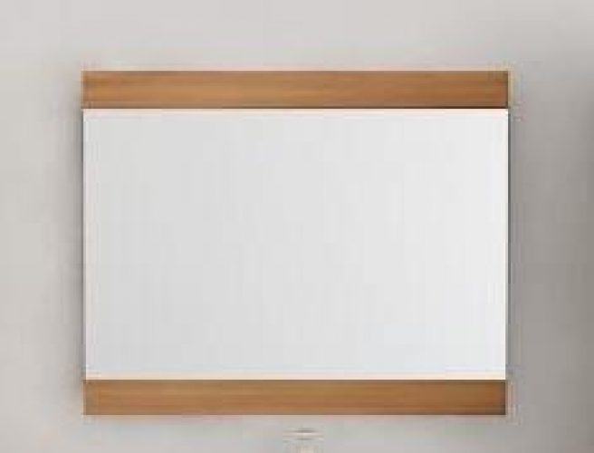Miroir en teck rectangulaire WALK L80