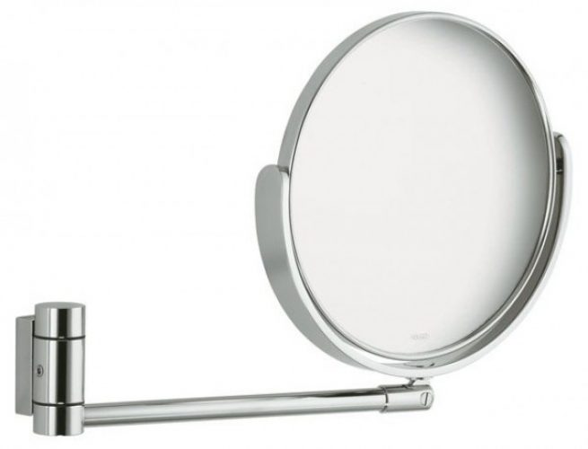 Miroir Grossissant Keuco Plan double-face sur bras articulé