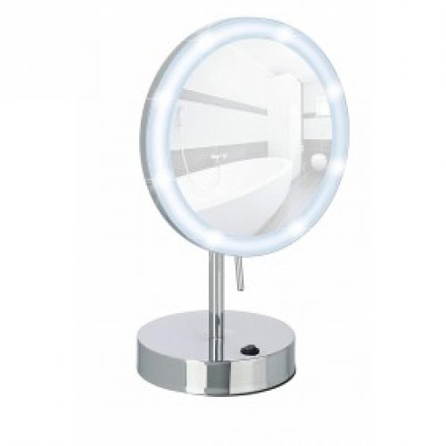 Miroir grossissant x5 – à pied pour salle de bain LED