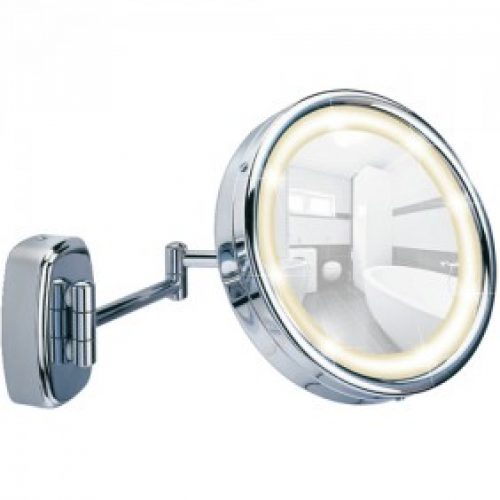 Miroir grossissant x5 – support mural – Bras articulé – LED tactile