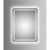 Miroir rectangulaire à LED – Silver Cultura – 40x60x5cm