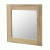 Miroir ROSEBURY carré 60×60 cm noyer