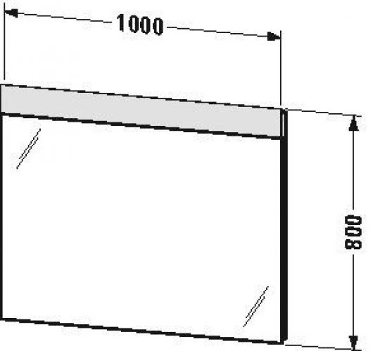 Miroir Salle de Bain Lumineux Duravit DuraStyle Aluminium Blanc DS746903737