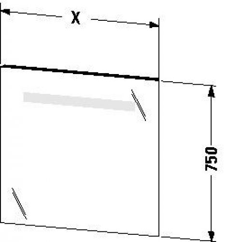 Miroir Salle de Bain Lumineux Duravit Ketho Blanc KT733000000