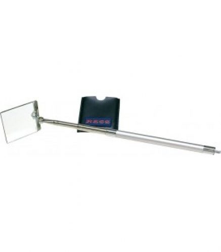 Miroir telescopique en cristal 7x8cm extractible jusqu&rsquo;a 80 cm gaine de protection inclus