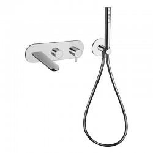 Mitigeur bain douche mural encastré 3 sorties avec douchette chromé QUEEN – CRISTINA ONDYNA QE11051