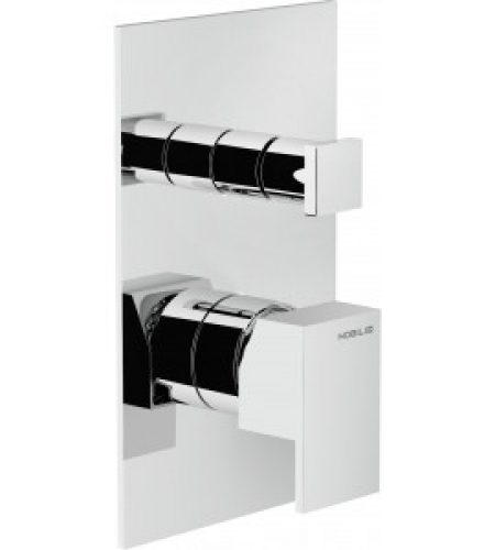 Mitigeur bain/douche encastré avec inverseur à 2 sorties…