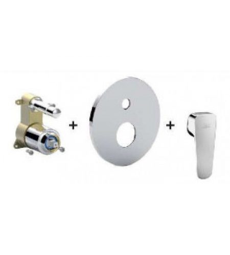 Mitigeur bain/douche encastré avec inverseur à 2 sorties…