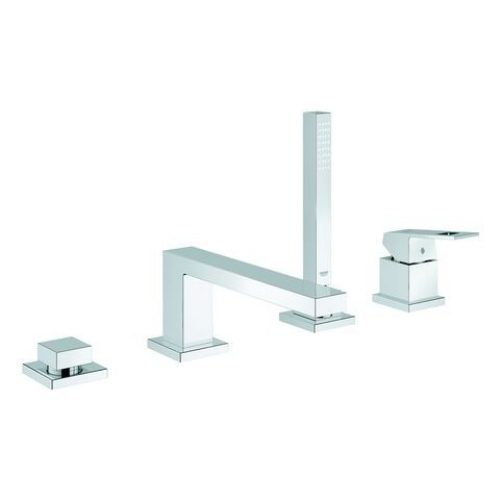 Mitigeur Bord de Baignoire Grohe Eurocube Façade 4 trous Chromé