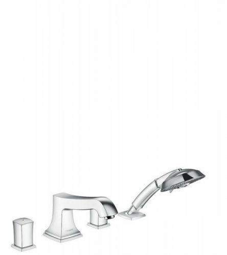 Mitigeur Bord de Baignoire Hansgrohe Metropol Classic pour bain/ douche 4 trous