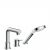 Mitigeur Bord de Baignoire Hansgrohe Talis S Set de finition mitigeur 3 trous Chromé