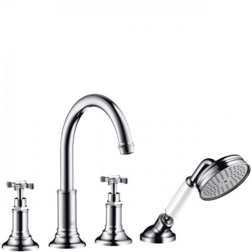 Mitigeur Bord de Baignoire Montreux Set de finition mélangeur 4 trous Chromé Axor 16546000