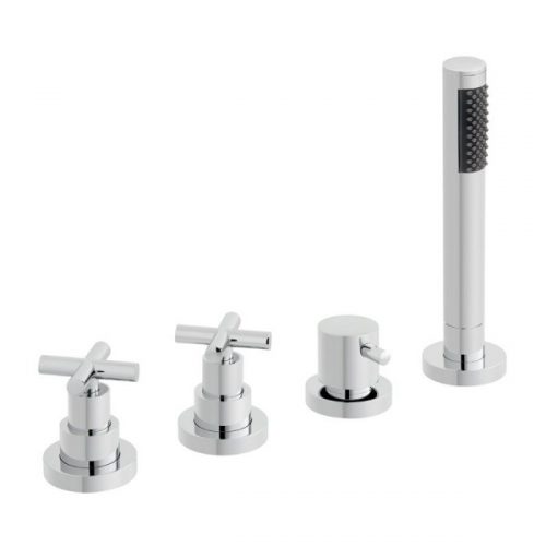 Mitigeur Bord de Baignoire Vado Elements Water 4 Trous Chromé ELW-135/NS-3/4-C/P