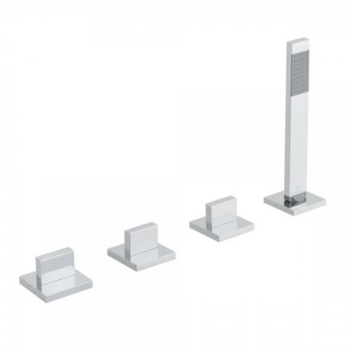 Mitigeur Bord de Baignoire Vado Geo 4 Trous Chromé GEO-135/NS-3/4-C/P