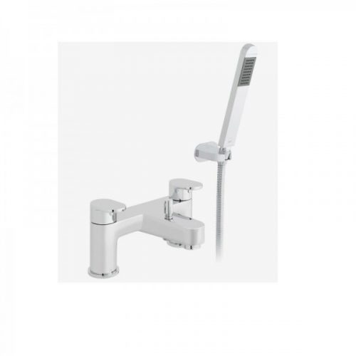 Mitigeur Bord de Baignoire Vado Life 3 Trous Avec Set De Douche Chromé LIF-130+K-C/P