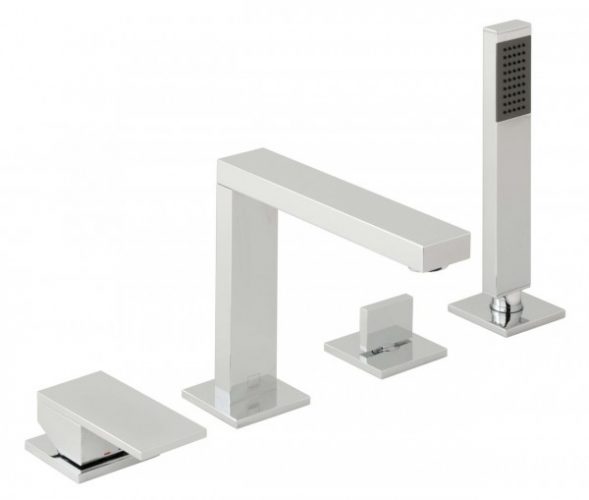 Mitigeur Bord de Baignoire Vado Notion 4 Trous Chromé NOT-232-CP