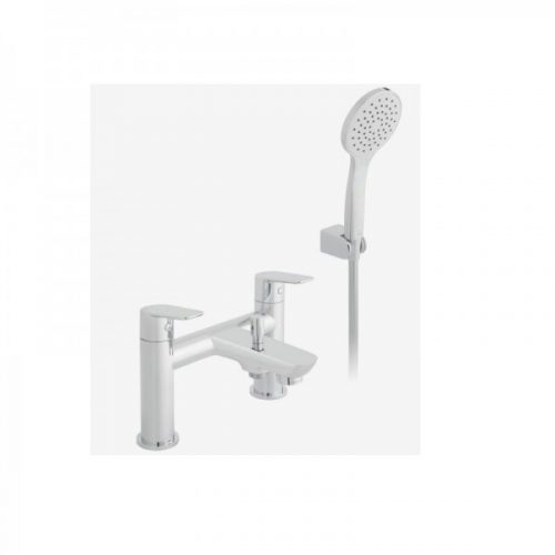 Mitigeur Bord de Baignoire Vado Photon 2 Trous Avec Set De Douche Chromé PHO-130+K-C/P