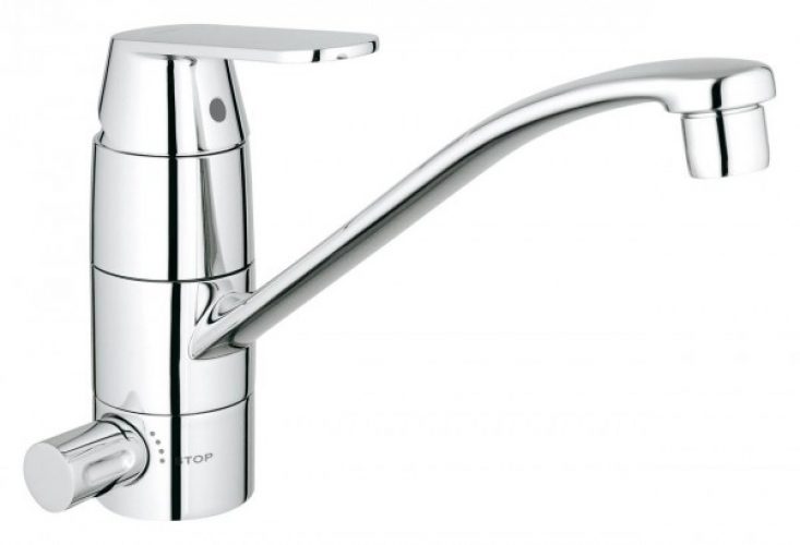 Mitigeur Cuisine Grohe Eurosmart Cosmopolitan Chromé avec système de verrouillage