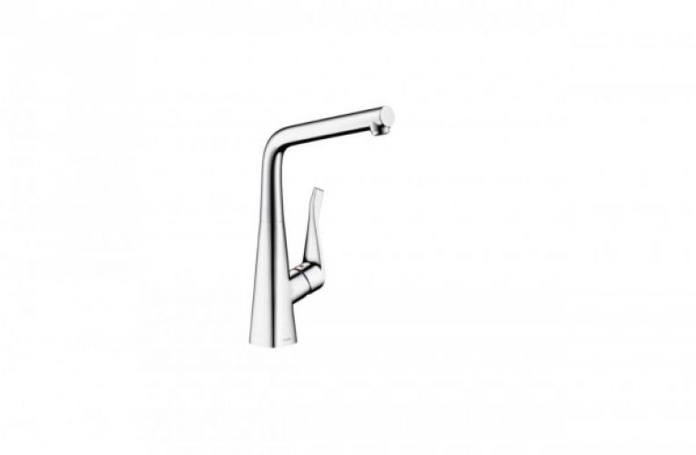 Mitigeur Cuisine Hansgrohe Metris avec bec orientable sur 3 niveaux Chromé