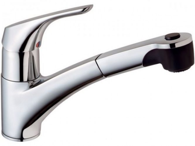 Mitigeur Cuisine Ideal Standard CeraSprint monotrou avec Douchette Extractible B5349AA