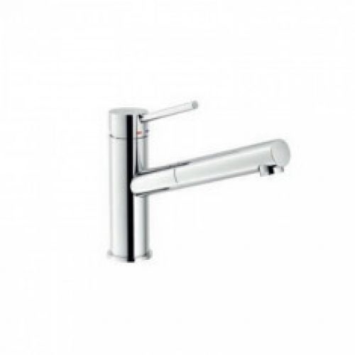 Mitigeur de cuisine avec douchette extractible mono-jet – H 185 mm – Chromé