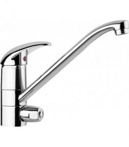 Mitigeur d’evier monotrou « Tango » chrome, avec valve d’arret