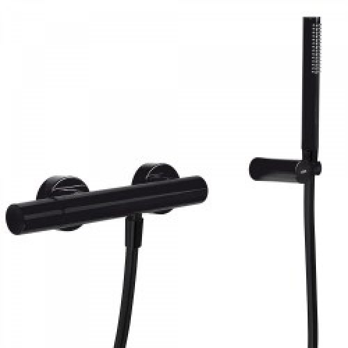 Mitigeur douche Douchette à main anticalcaire avec support orientable et flexible. – TRES 26116701NM