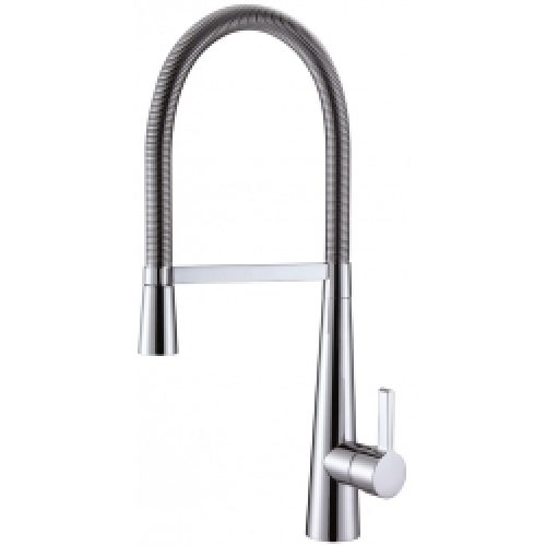 Mitigeur d’évier à douchette chromé