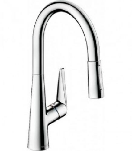Mitigeur d’évier Hansgrohe Talis S 200, avec douchette extractible, chromé
