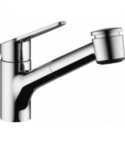 Mitigeur d’évier KWC Isla chromé, avec douchette extractible