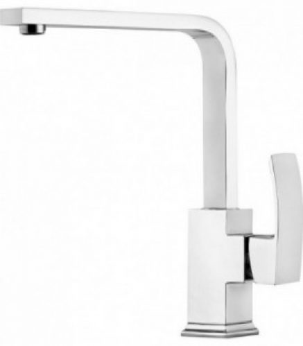 Mitigeur evier Enver chromé,bec d’écoulement pivotant entraxe 220mm