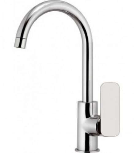 Mitigeur evier Evando chromé,bec d’écoulement pivotant entraxe 170mm