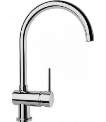 mitigeur evier Salsa, h369mm chromé, avec bec orientable saillie 212mm