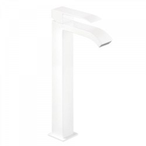 Mitigeur lavabo avec bec cascade – TRES 00681001BMD Blanc Mat