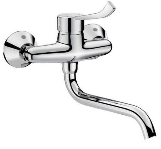 Mitigeur Lavabo Delabie Chromé Mural 2519L