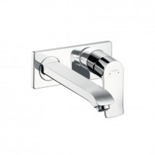Mitigeur lavabo encastré METRIS bec court 225mm Chromé Hansgrohe