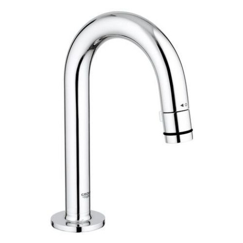 Mitigeur Lavabo Monotrou Grohe sur colonnette bec courbe