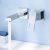 Mitigeur Lavabo Mural Grohe Eurocube Chromé 2 trous