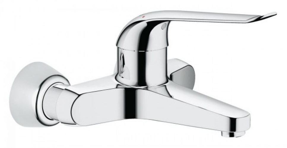 Mitigeur Lavabo Mural Grohe Euroeco Special avec bec long fixe