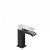 Mitigeur lavabo robinet cascade bec ouvert – TRES 00611001NED Noir/Chromé