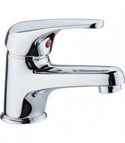 Mitigeur lavabo RUMA III avec levier fermé chromé avec garniture d&rsquo;ecoulement