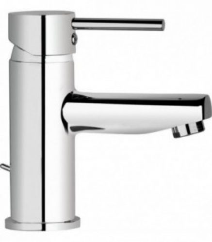 mitigeur lavabo SALSA chromé avec écoulement, avec DVGW SAillie 111 mm