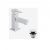 Mitigeur Lavabo Vado Té 135x95x50mm Chromé