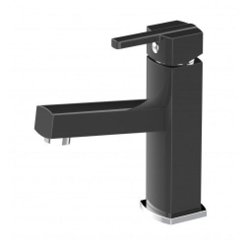 Mitigeur lave-mains carré SCOOP Noir – eau…