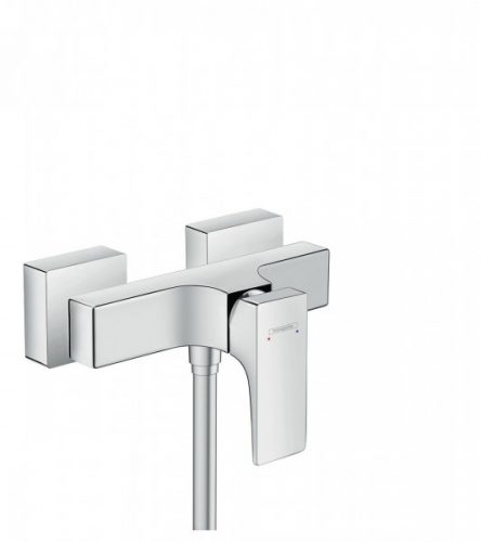 Mitigeur monocommande de douche pour montage apparent Hansgrohe Metropol Chromé (32560000)