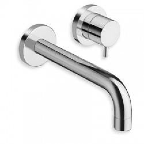 Mitigeur mural 2 trous pour lavabo bec 18 cm chrome sans mécanisme TRIVERDE – CRISTINA ONDYNA TV27751