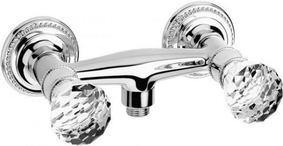 Mitigeur Mural Jado Perlrand Cristal pour Douche Or